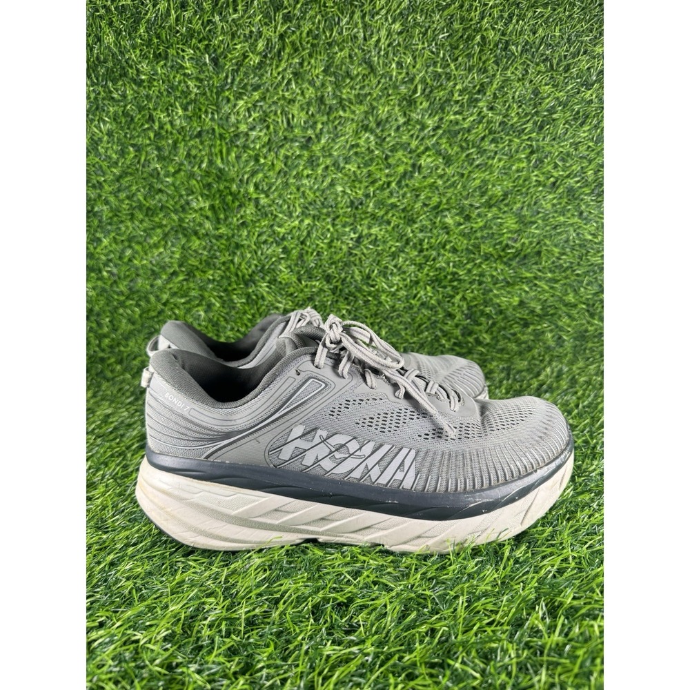 Hoka One One Bondi 7 Mens Size 10.5/11 1110518-WDDS Gray Athletic Running Shoes